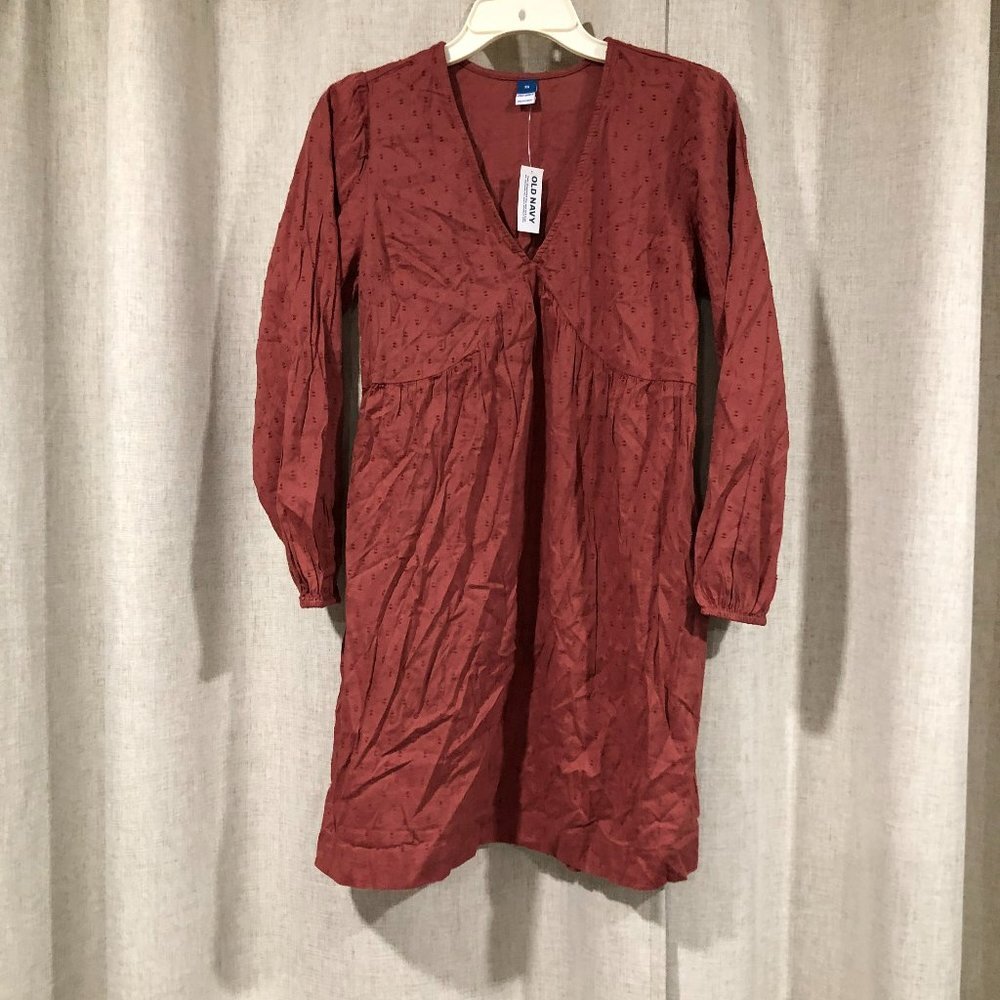 Old Navy cotton dress XS Cottagecore Peasant Boho Babydoll New